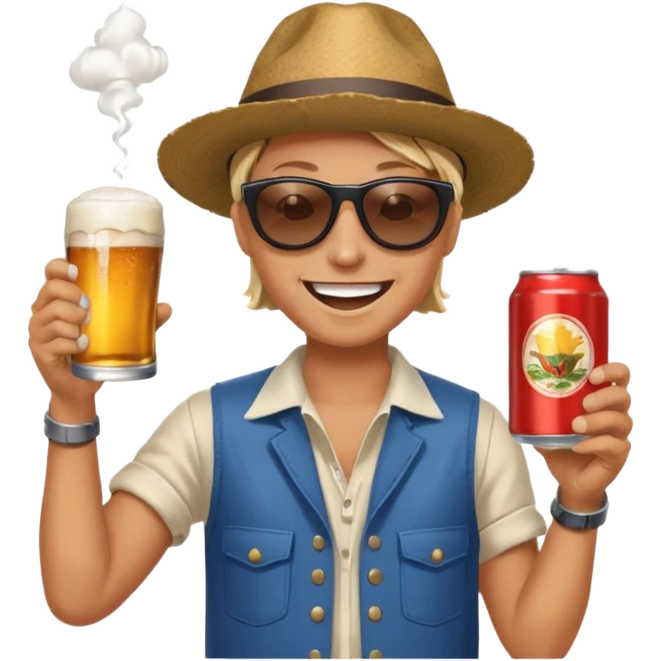 shotgun a beer emoji