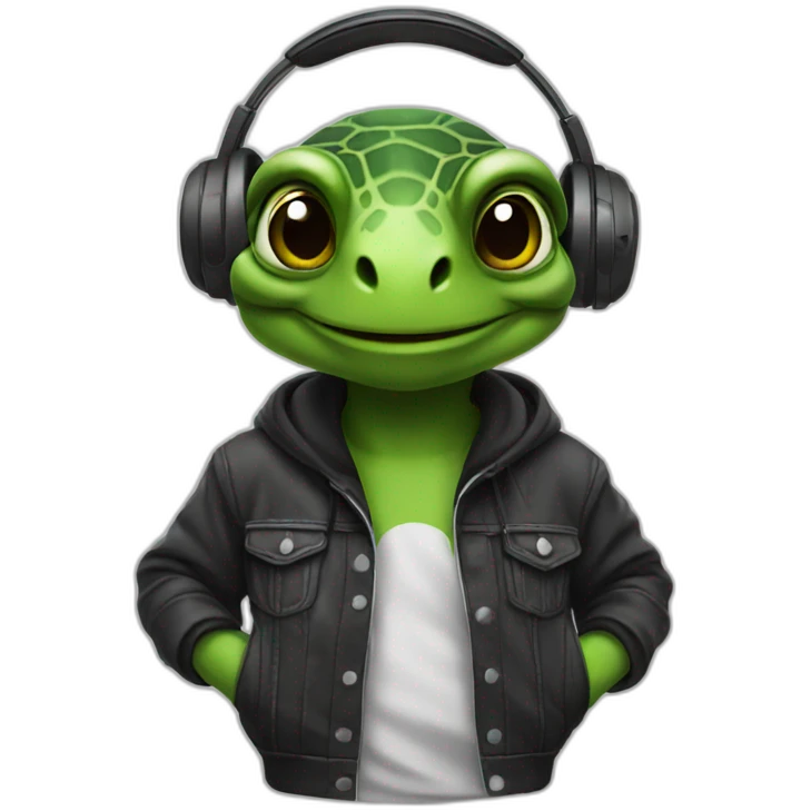 dj turtle emoji