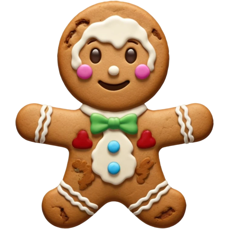 cookie man shape emoji