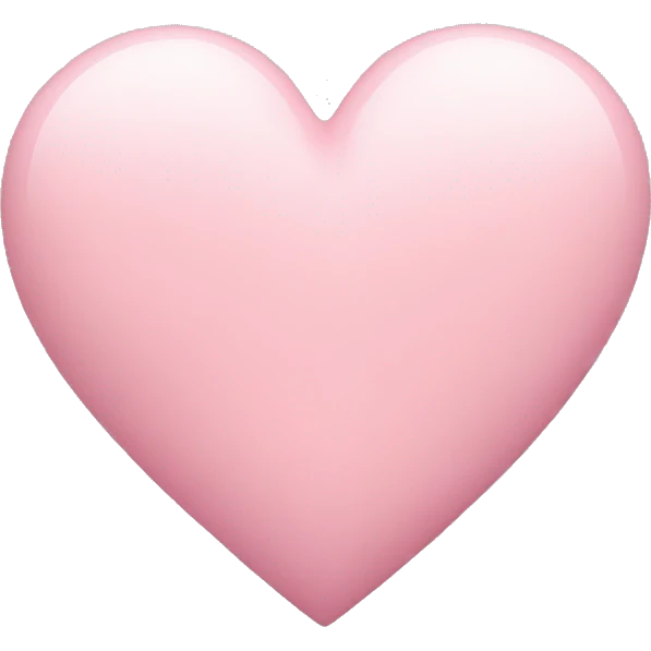 pastel pink heart emoji