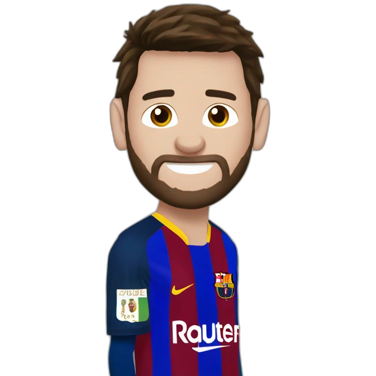 Messi faisant un siuuuu emoji