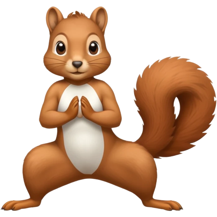Squirrel doing Pilates  emoji