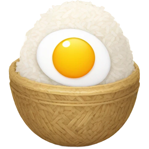 rice with eggs  emoji