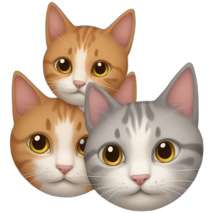 Cat-three-heads emoji