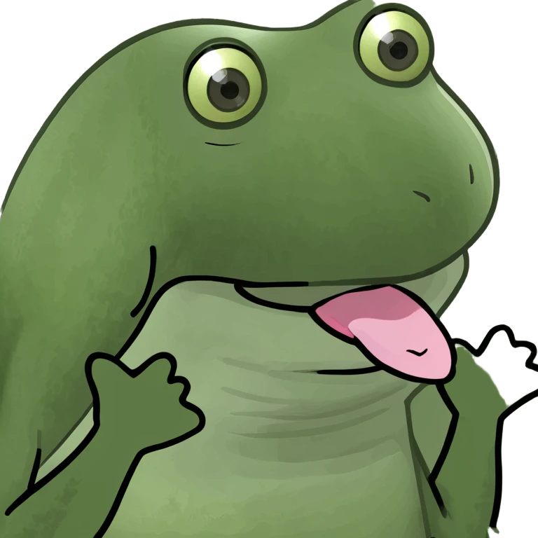Tongue sticking out with hands emoji
