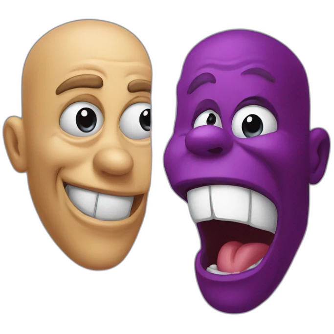 Grimace et pleurer emoji