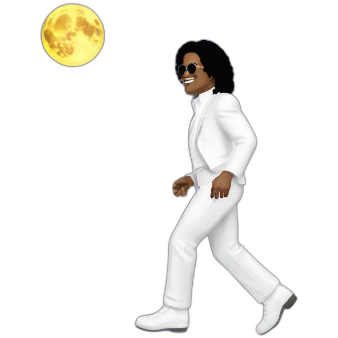 Mickel Jackson moon walk emoji