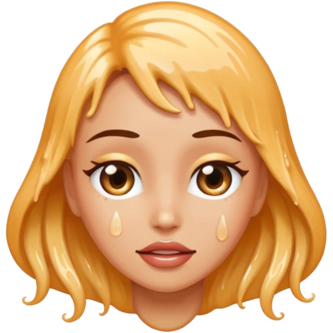 Cum coming out of a woman’s vagina emoji