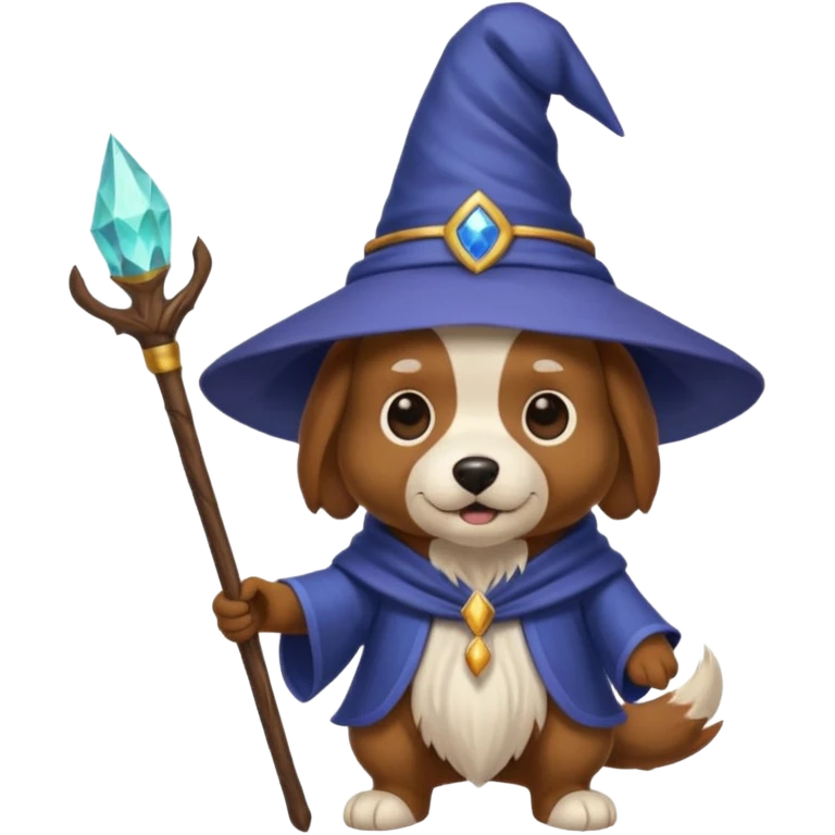 Dog wizard emoji