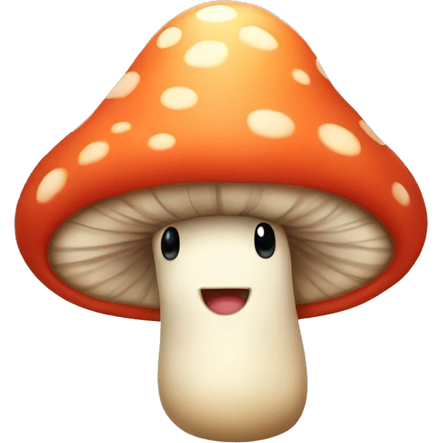 Cute mushroom  emoji