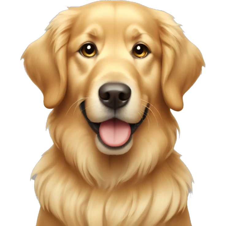 A very cute golden retriever emoji