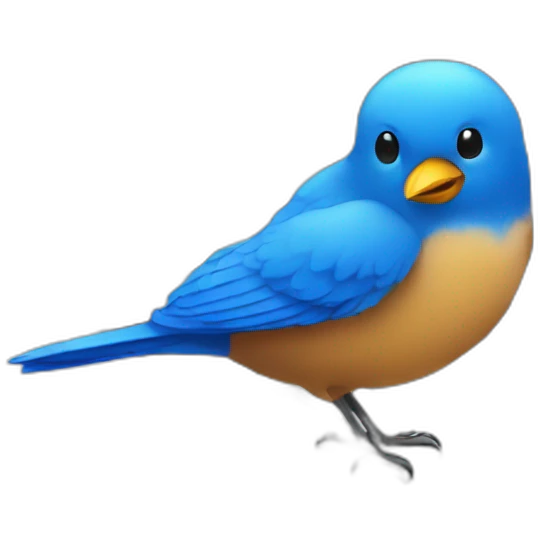 blue-bird-on-keyboard emoji
