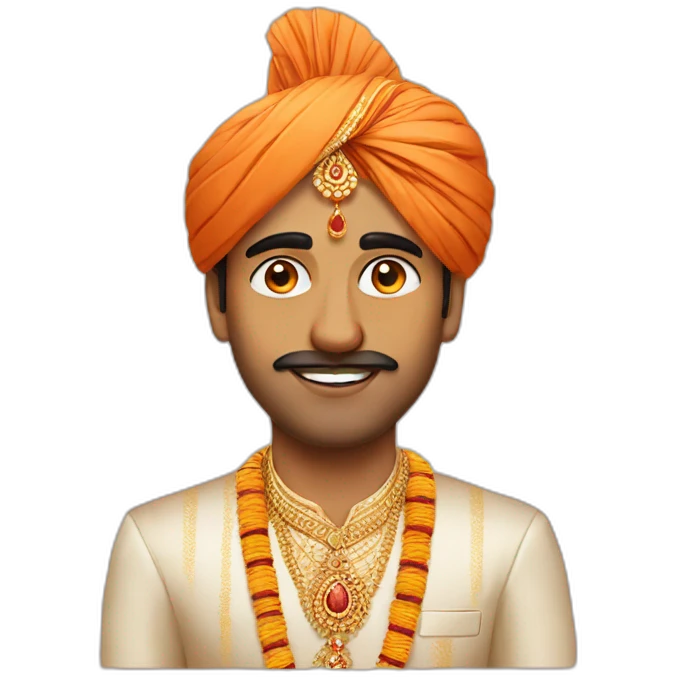 Indian groom emoji