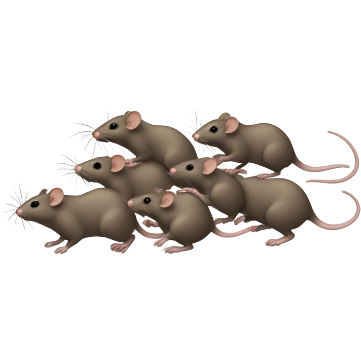 bunch of rats running emoji