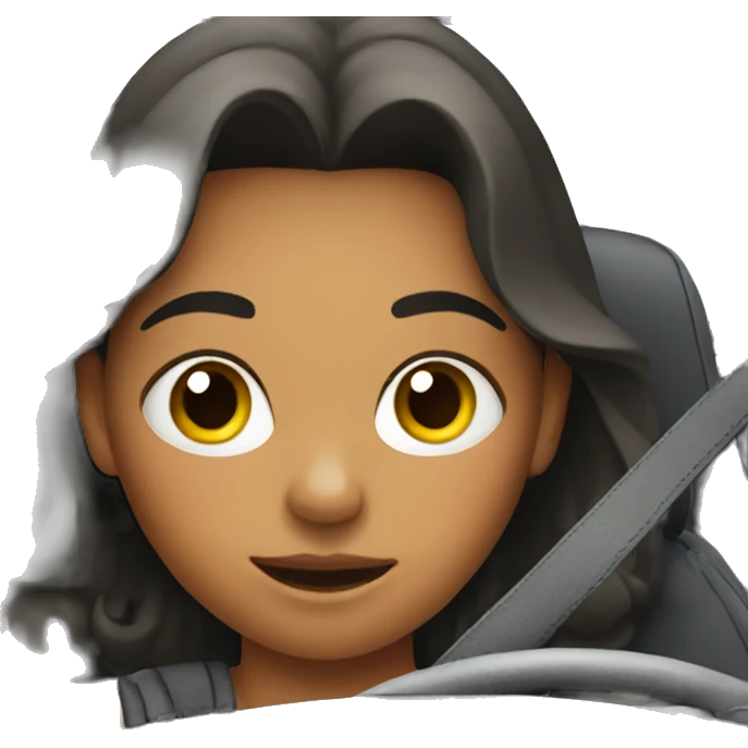 girl in a car  emoji