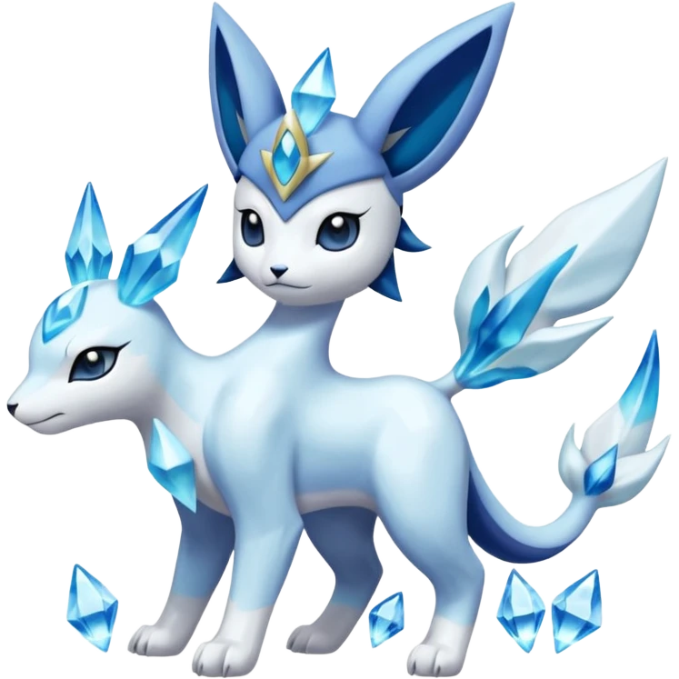 Primarina-Glaceon-Suicune-Amaura-Dialga-fusion emoji
