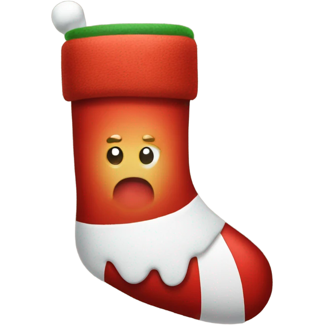 Christmas stocking emoji