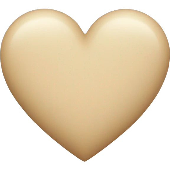 Beige heart  emoji