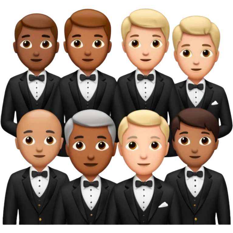 a group of directors standing emoji