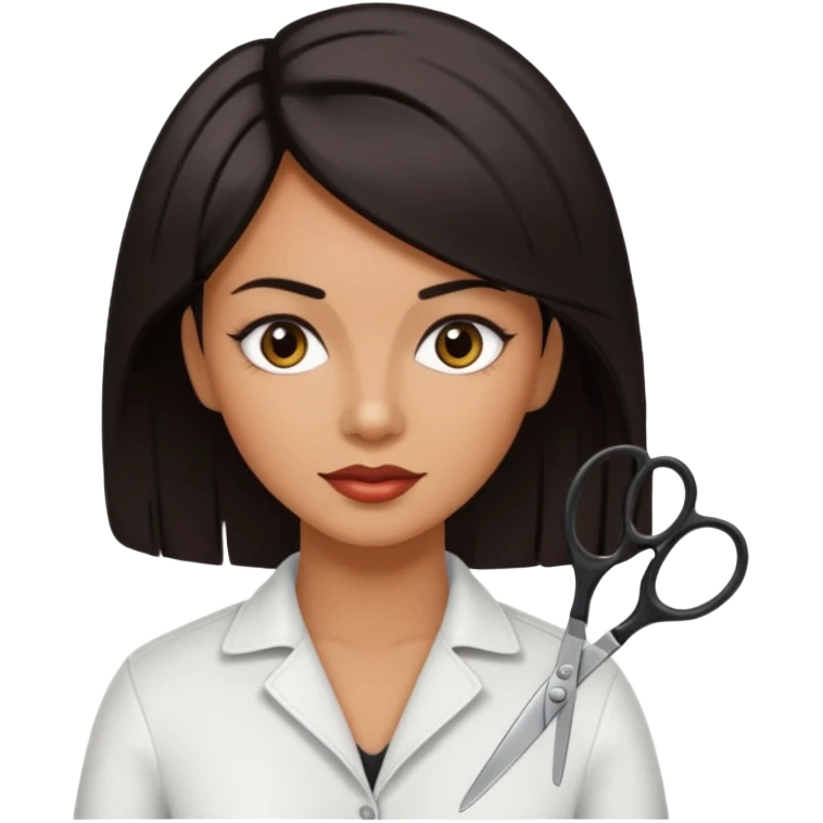 peluquera morena emoji