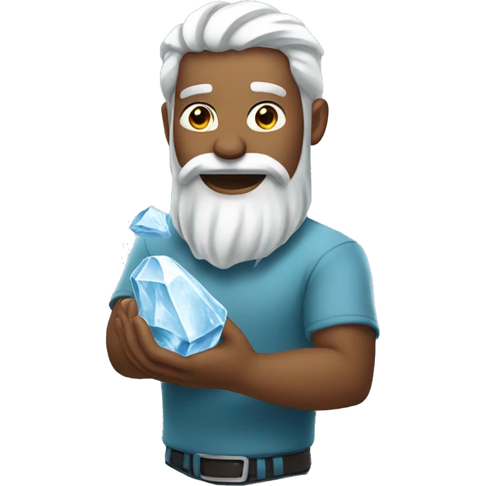 ice spice holding ice emoji