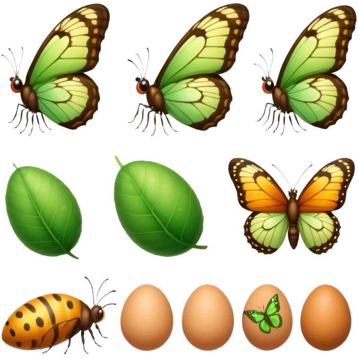 butterfly life cycle  emoji