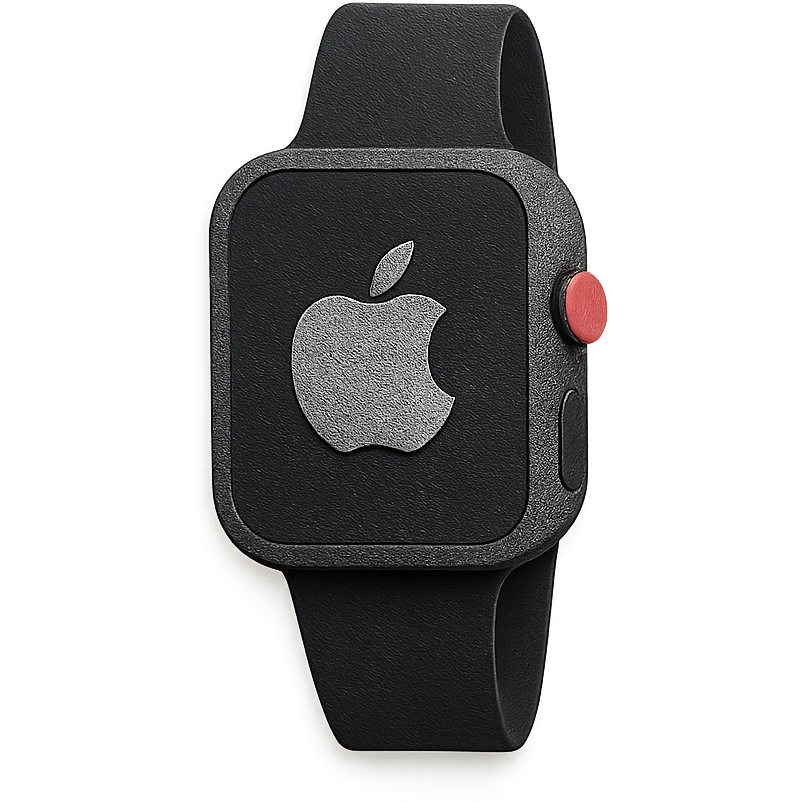 black apple watch emoji