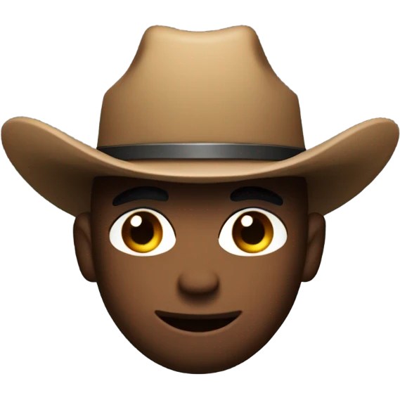 Among us imposter wearing a cowboy hat emoji
