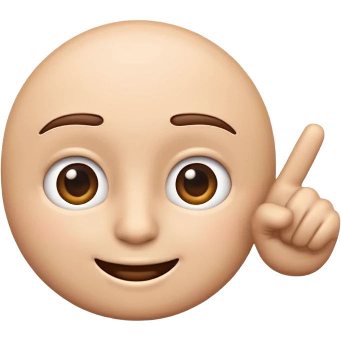 Emoji apontando para a tela igual a esse “🫵🏻” emoji