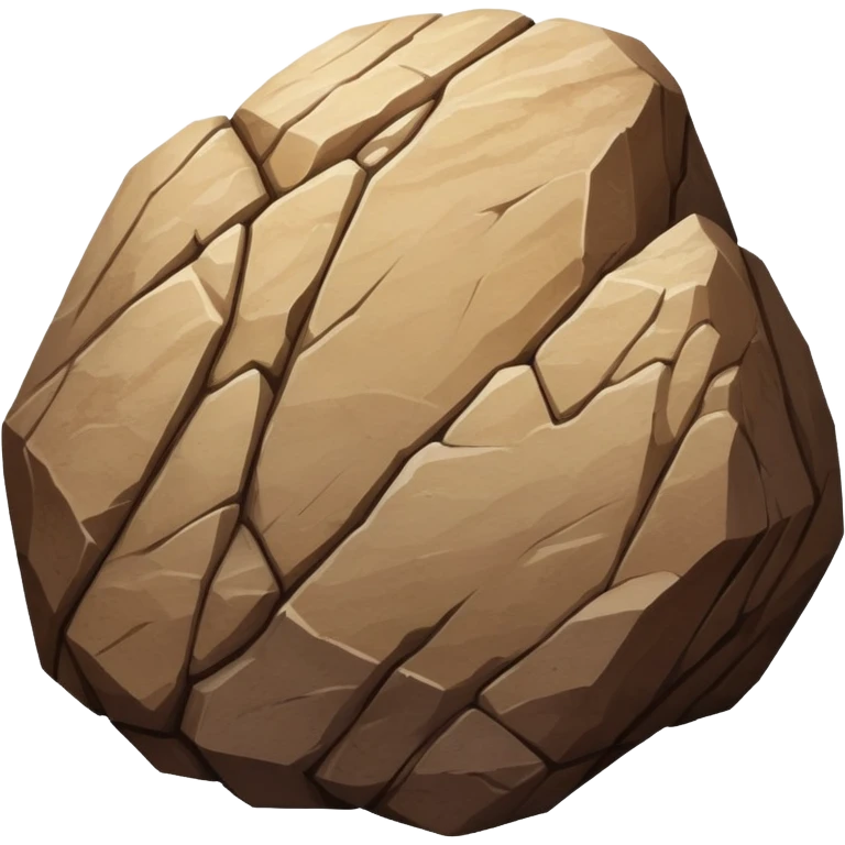 Gravely Brown rock element emoji