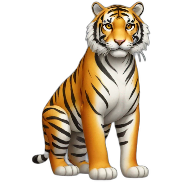 realistic tiger full body emoji