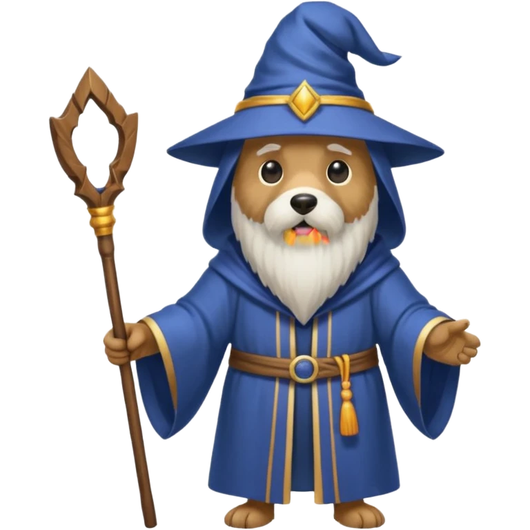 Dog wizard emoji