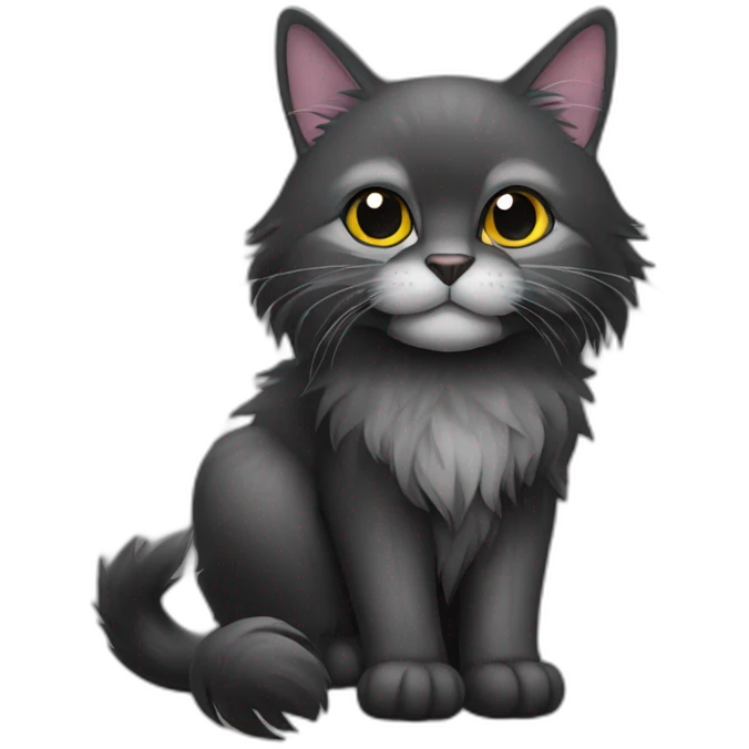 black main coon bicker emoji