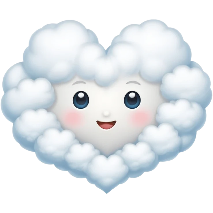 heart shaped cloud emoji