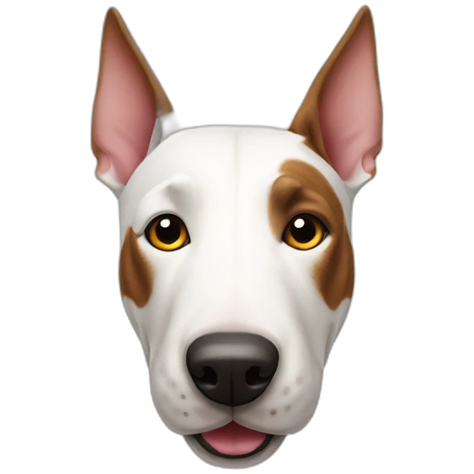bull terrier dog emoji