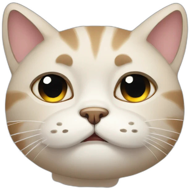 sad tired cat emoji