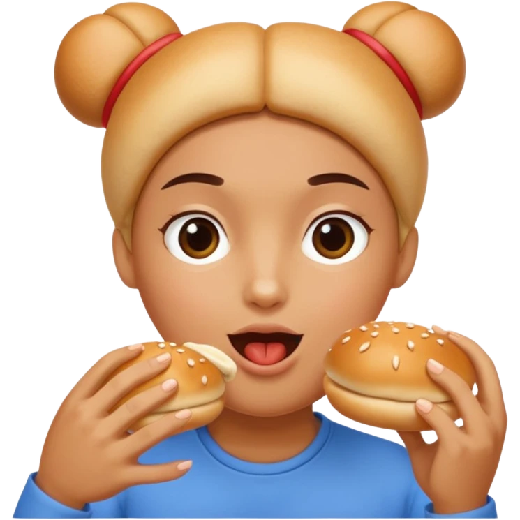 Eating buns emoji