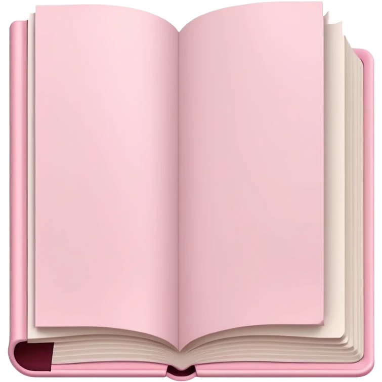 pastel pink book open emoji