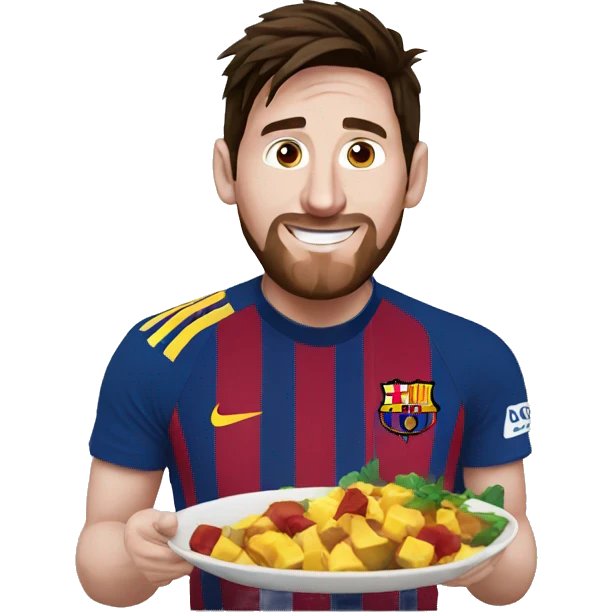 messi cocinando emoji