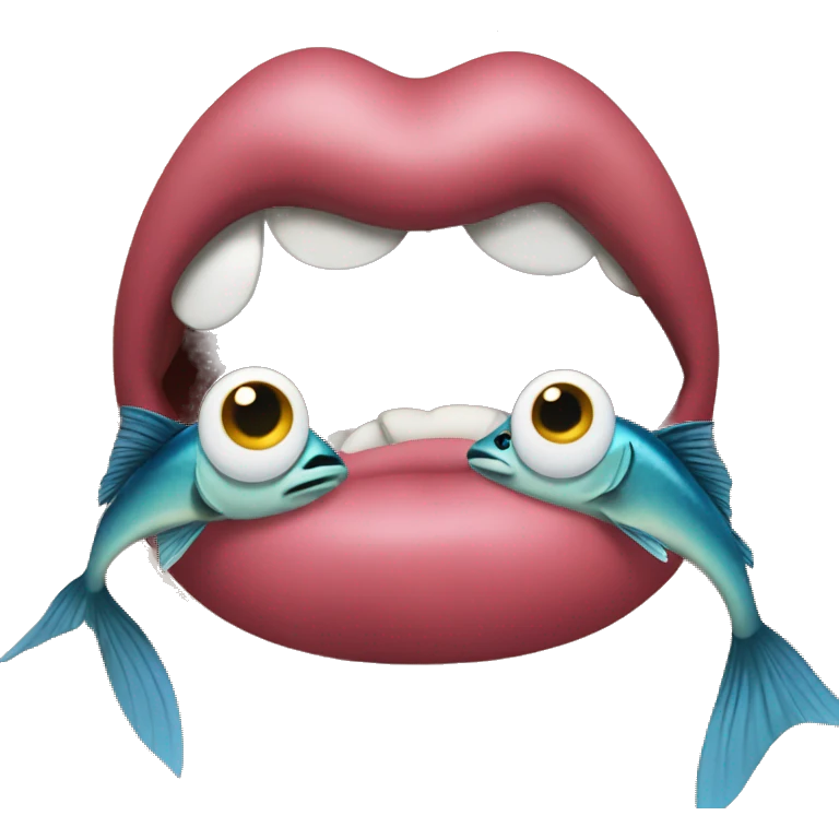 crazy fish lips emoji