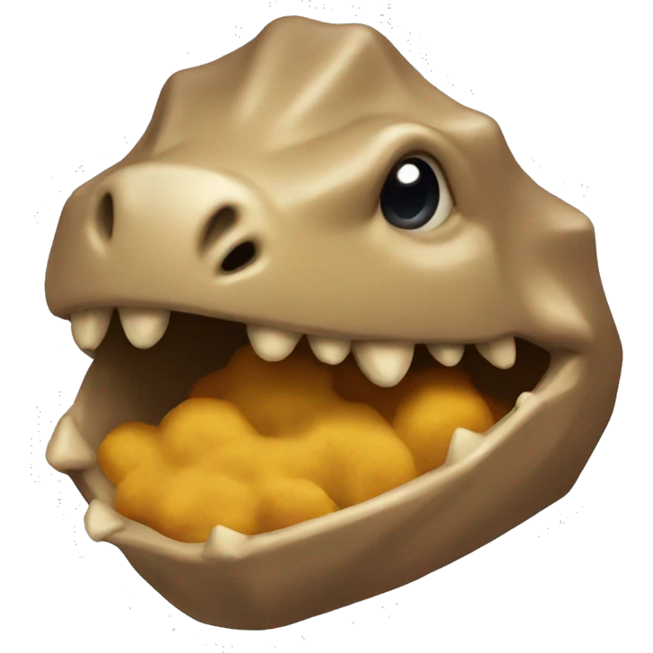 Singular dino nugget emoji