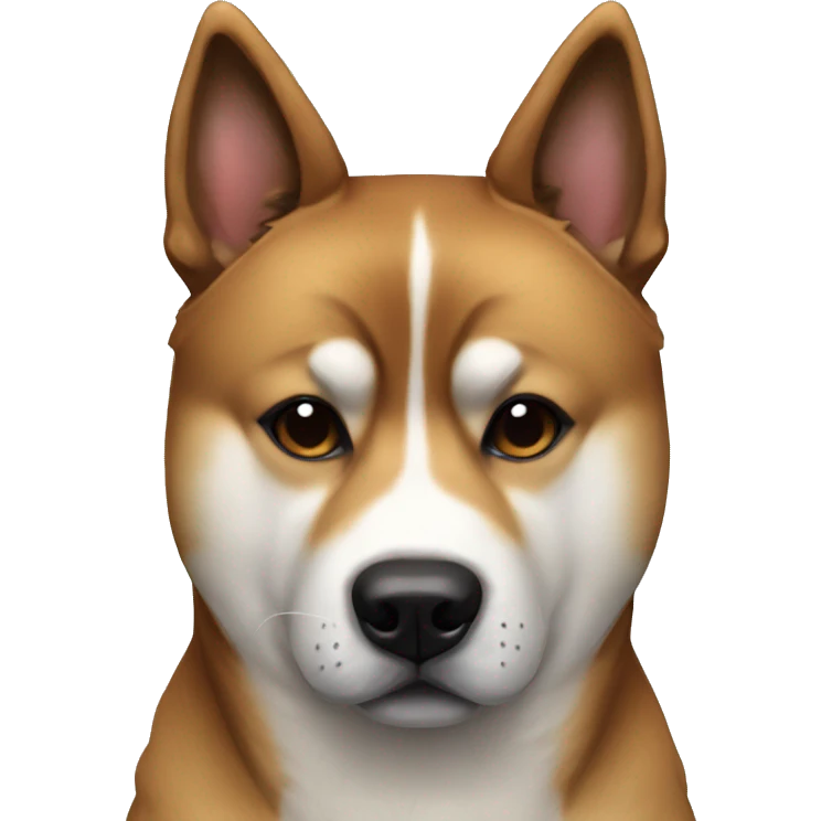 Japanese akita inu brindle  emoji
