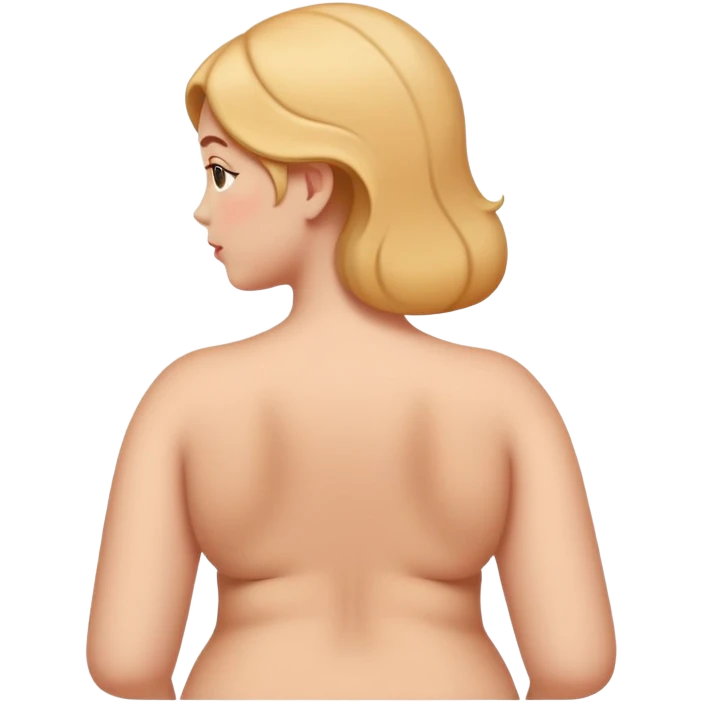Curvy back view emoji