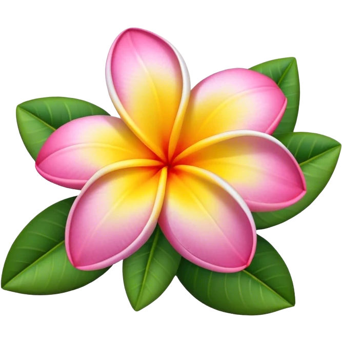 plumeria flower emoji