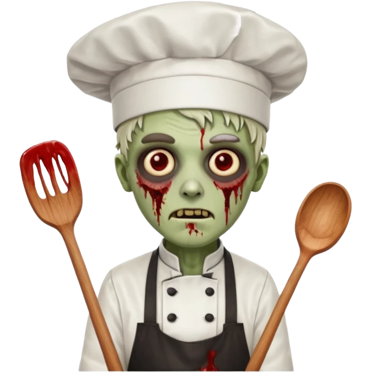  zombi man chef emoji
