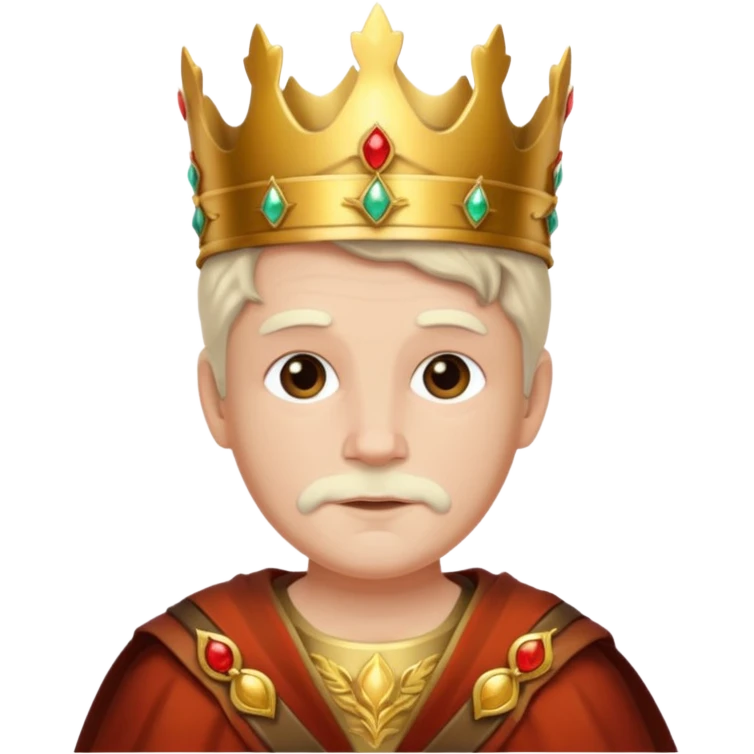Autumn old King – maple crown + bronze sash,Red Kings. emoji