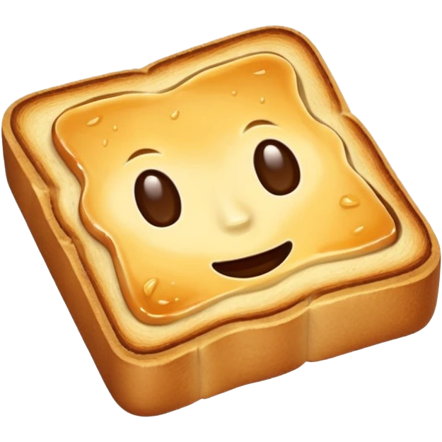 toasted bread on butter emoji