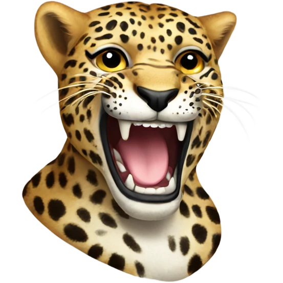 Leopard rawr emoji