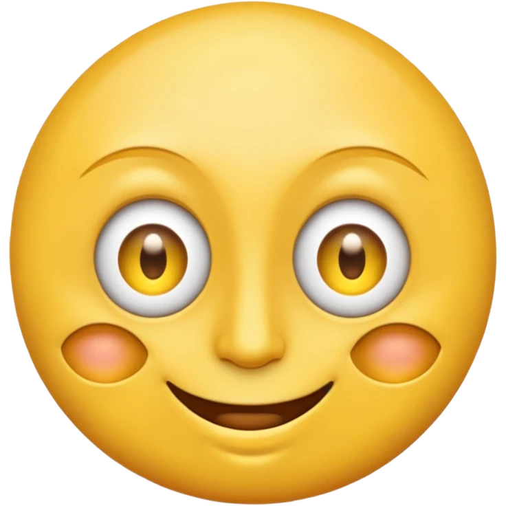 Emoji face with a third eye in it's forehead emoji