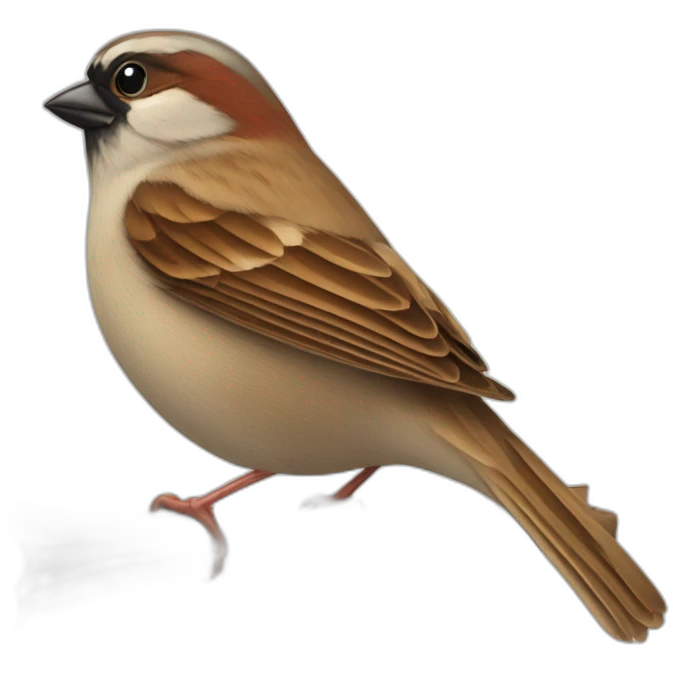Sparrow frinking cidre emoji